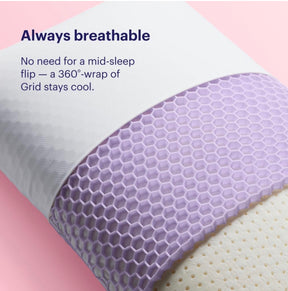 Lumalite™  Purple Neck Relief Pillow