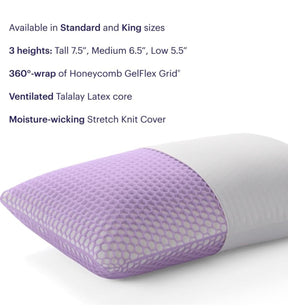 Lumalite™  Purple Neck Relief Pillow